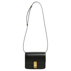 Céline Sac Classic Box Teen Black Leather Classic Teen Shoulder Bag NWT Celine