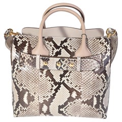 Burberry Natural Python & Pale Drift Leather Small Belt Bag