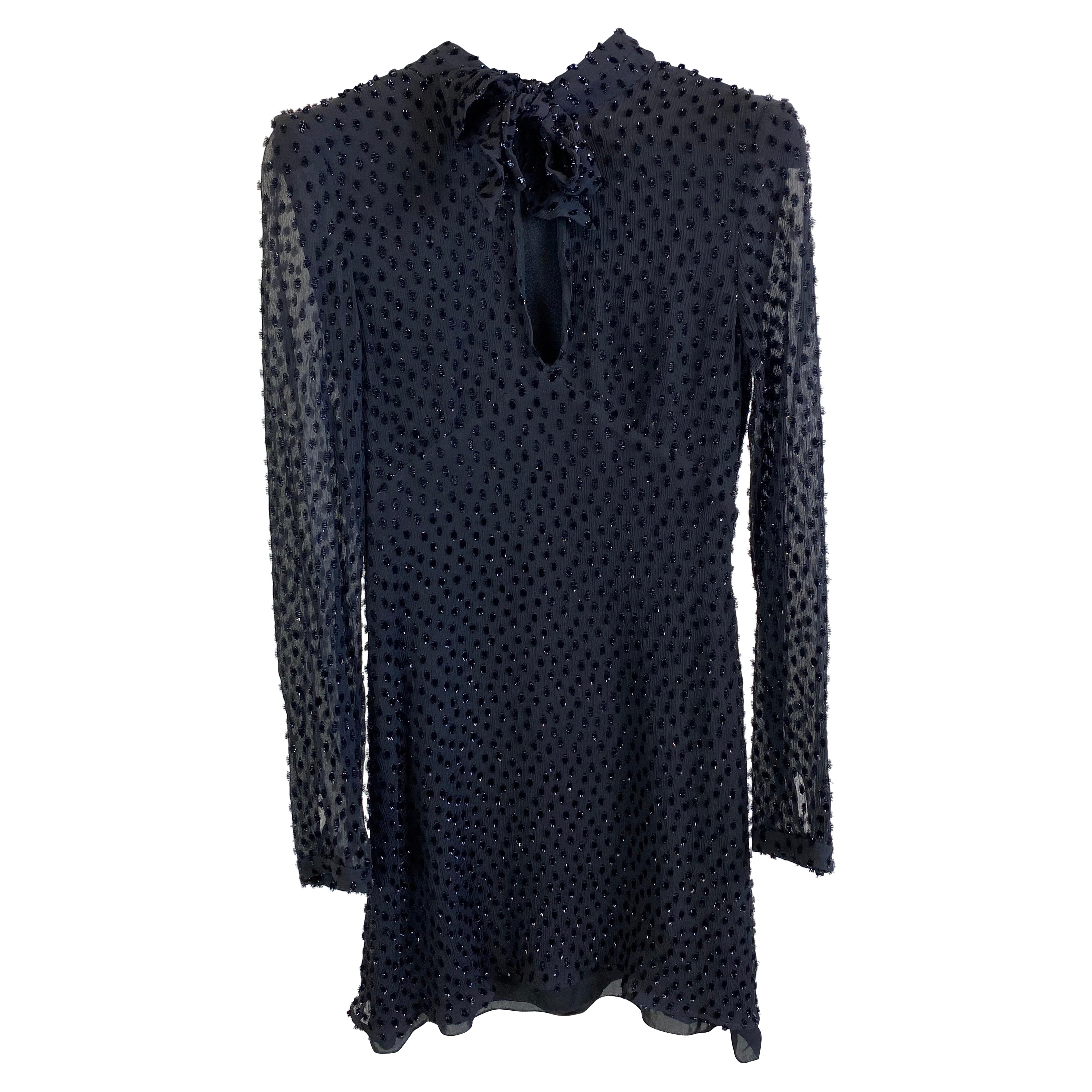 Vestido negro Saint Laurent