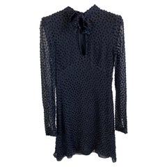 Vestido negro Saint Laurent