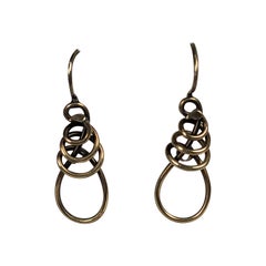 Victorian Gold Filled Vine Earrings