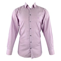 GIVENCHY Size M Pink Blue Stripe Modern Fit Long Sleeve Shirt