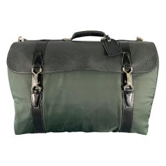 LOUIS VUITTON Taiga Portable Gibeciere Ardoise Green Black Two Tone Nylon Leather Travel Suitcase Bag