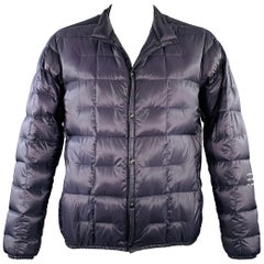 MONCLER GENIUS x FRAGMENT FW18 Size L Black White Nylon Quilted Jacket