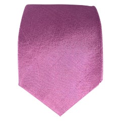 DANIELE ALESSANDRINI Cravate en soie texturée violet-lilas