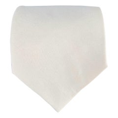 PRADA Cream Cotton Blend Tie
