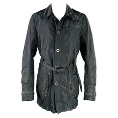 CoSTUME NATIONAL Giacca in poliestere iridescente verde e nero taglia S