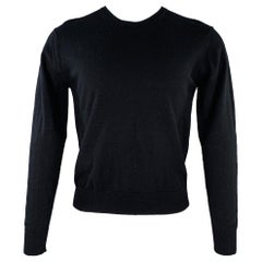 NICOLE FARHI Größe S Schwarzer Pullover mit Rundhalsausschnitt aus Wollmischung