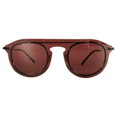 DOLCE & GABBANA Burgundy Black See Through Acetate Sunglasses