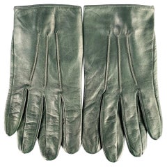 Guanti in pelle verde foresta MARC JACOBS taglia M
