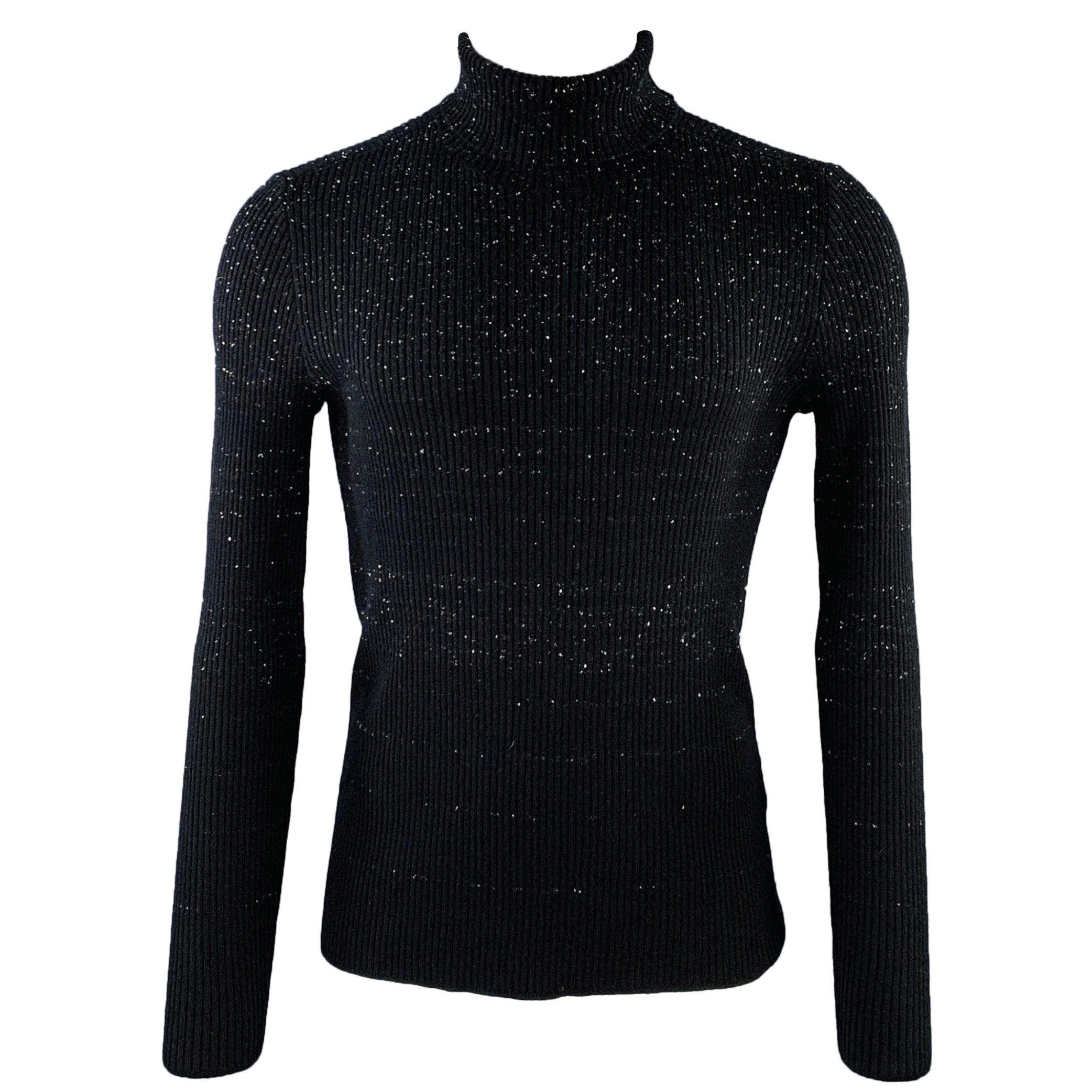 JOHN VARVATOS Taglia S S.S. White Heather Cashmere Dolcevita in vendita