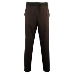 Alexander Wang Taglia L Pantaloni neri in poliestere misto felpa Pantaloni casual