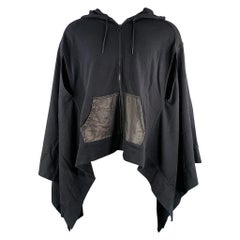 ALEXANDER WANG Size S Black Mixed Fabrics Cotton Blend Sleeveless Jacket