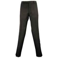 BURBERRY - Pantalon de smoking en laine noir, taille 40