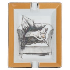 Hermès Sleeping Dogs Porcelain Ashtray