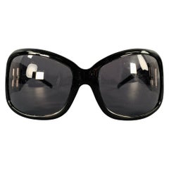 DOLCE & GABBANA Black Silver Rhinestones Sunglasses