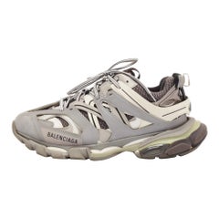 Balenciaga Two Town Faux Leather and Mesh Track Lace Up Sneakers Size 41