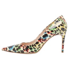 Miu Miu Multicolor Patent Leather Pointed Toe Pumps Taglia 40