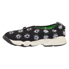Dior Black Mesh Fusion Slip On Sneakers Size 38.5