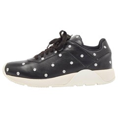 Dior Black/White Leather Lace Up Sneakers Size 40