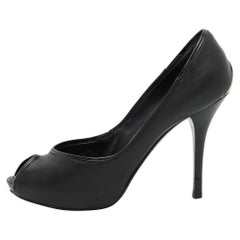 Louis Vuitton - Décolleté in pelle nera misura 38