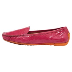 Stuart Weitzman, mocassini in pelle verniciata rosa misura 39,5