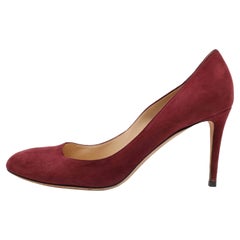 Jimmy Choo Burgundy Suede Pumps Size 39.5
