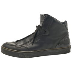 Louis Vuitton - Sneakers alte in pelle nera Slipstream Taglia 42,5