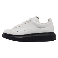 Alexander McQueen White Leather Larry Sneakers Size 39
