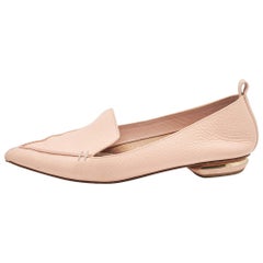 Nicholas Kirkwood Mocasines Beya de piel rosa Talla 36