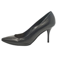 Dior Black Leather Pointed Toe  Pumps Size 37.5