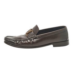 Louis Vuitton - Mocassini Monte Carlo in pelle marrone Taglia 43.5