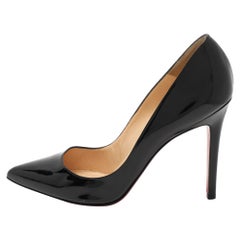Christian Louboutin Black Patent Leather Pigalle Pumps Size 40