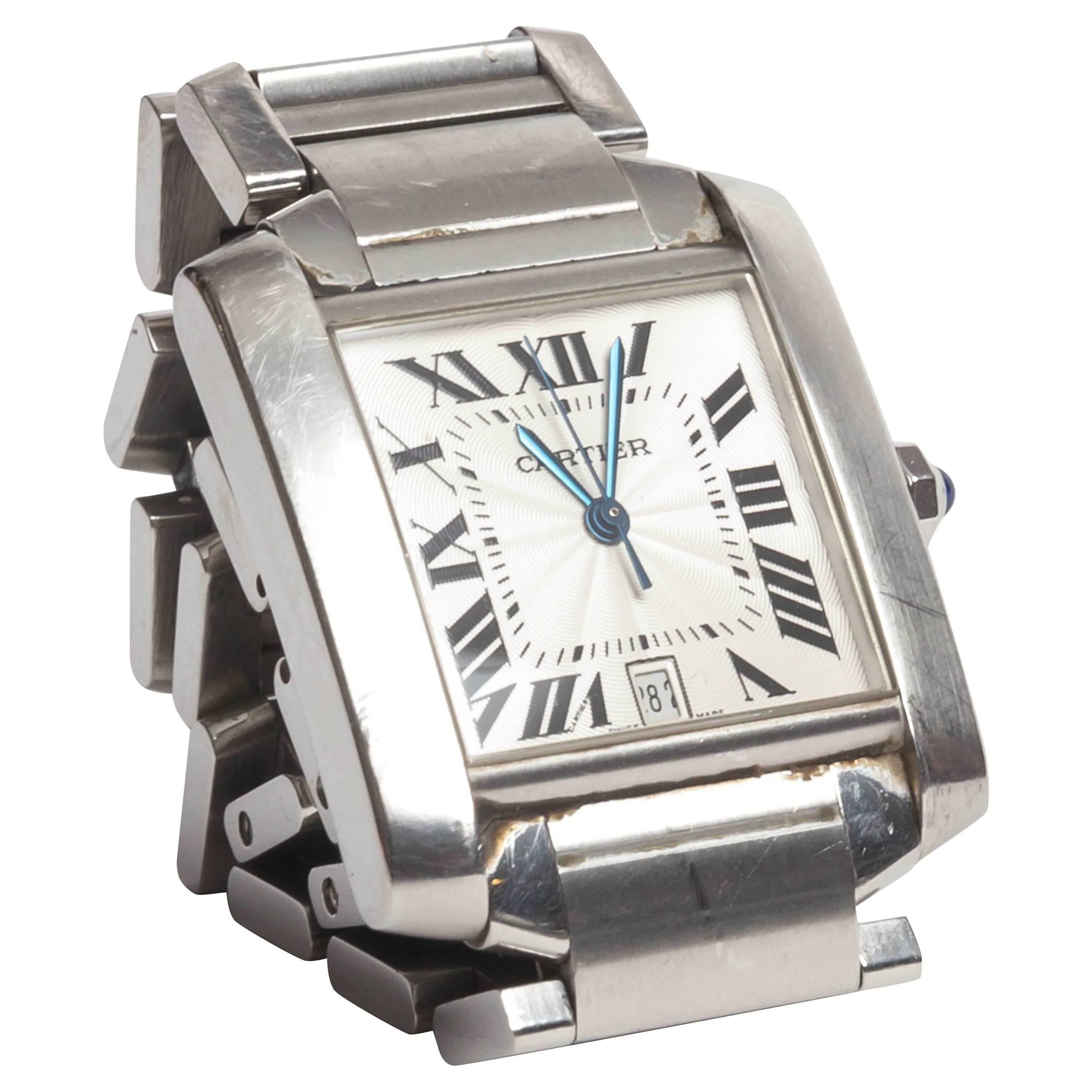 Cartier Tank Francaise in Stainless Steel