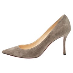 Christian Louboutin Grey Suede Kate Pumps Size 40