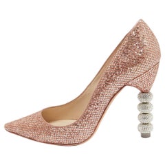 Sophia Webster Bombas de cristal Coco de purpurina metalizada Talla 41