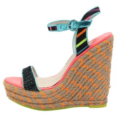 Sophia Webster Sandalias alpargatas Lucita de tela y piel multicolor talla 40