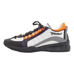 Dsquared2 Baskets multicolores en cuir et maille à lacets 43