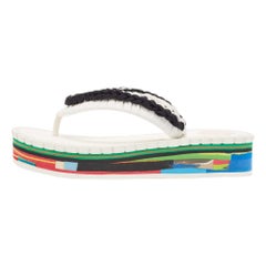 Perizoma Lou in tessuto nero/bianco di Chloe  Sandali taglia 40