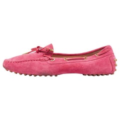 Tod's - Mocassins en daim rose - Taille 37