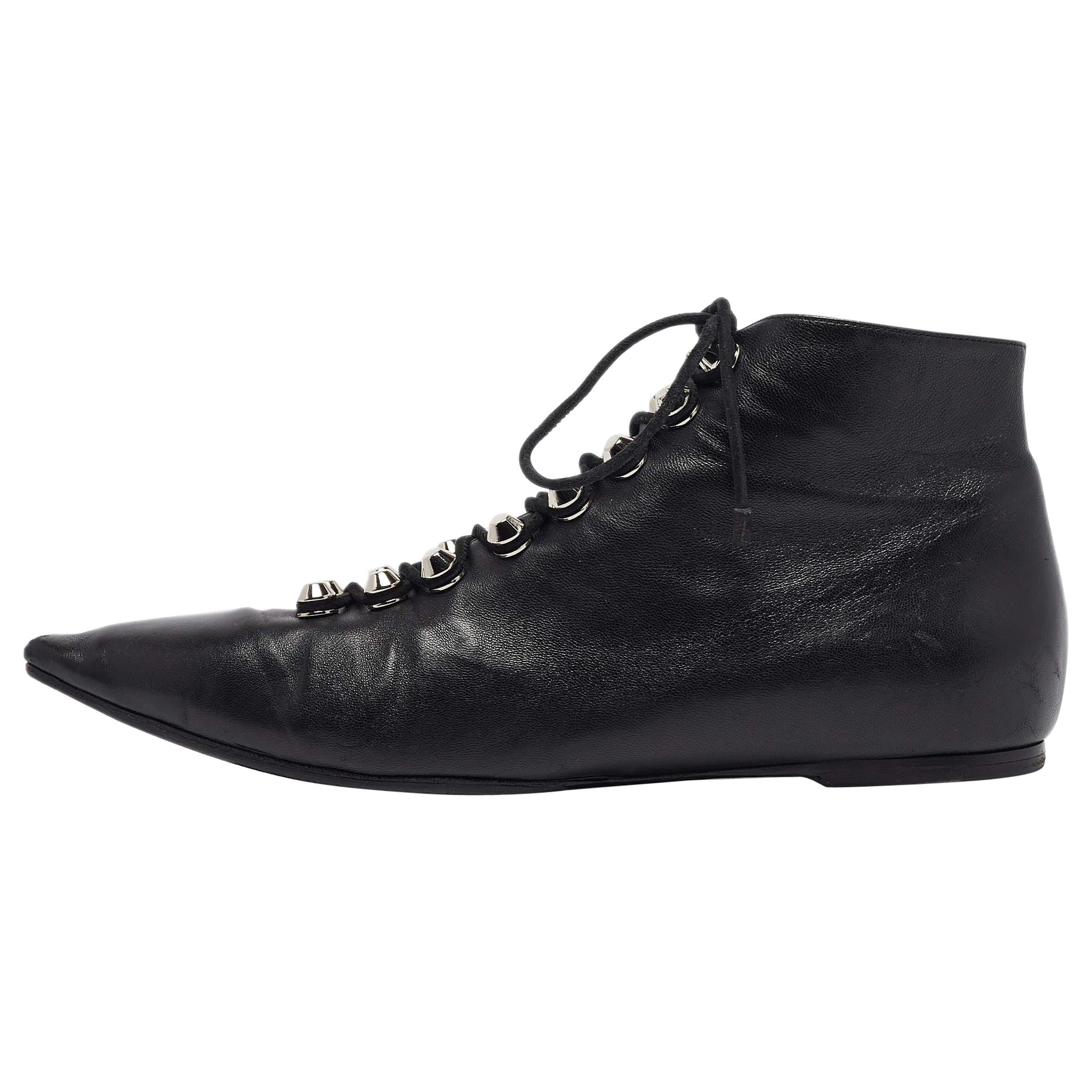 Balenciaga Botines de piel negra Talla 40