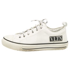 Valentino White Mesh Giggies Sneakers Size 43