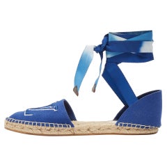 Louis Vuitton - Ballerine in denim blu taglia 38