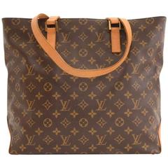 Cabas Mezzo, Used & Preloved Louis Vuitton Tote Bag, LXR USA, Brown