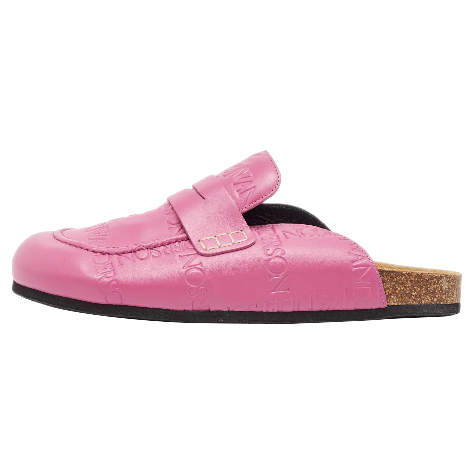 J.W.Anderson Pink Leather Mules Size 44 For Sale