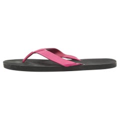 Dior Pink Leather Thong Sandals Size 43