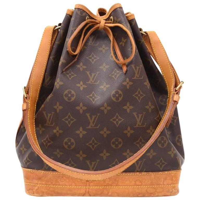 Vintage Louis Vuitton Noe Large Monogram Canvas Shoulder Bag at 1stDibs