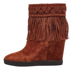 Le Silla Botines de ante marrón talla 38