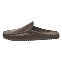 Tod's Mules en cuir Brown Taille 39.5