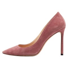 Jimmy Choo Pink Suede Romy Pumps Size 40